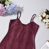 Women Summer Bodycon Animal Print Strap Dress