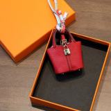 Coin Purse Charm PU Leather Keychain Earphone Bag Car Ornament