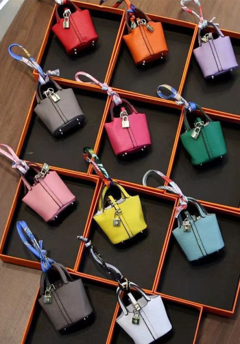 Coin Purse Charm PU Leather Keychain Earphone Bag Car Ornament