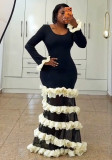 Women Ruffle Elegant Bandage Dress
