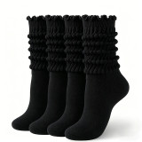 Women’s Ruffle Edge Knee-High Socks Cute Lace Trim Socks