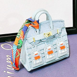 House Shaped Bag Charm Lipstick Pouch Earphone Bag Car Key Case