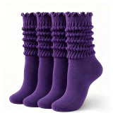 Women’s Ruffle Edge Knee-High Socks Cute Lace Trim Socks