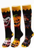 Unisex Fall Winter Halloween Skull Claw Cartoon Casual Calf Socks