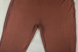 Women's Stylish Slim FitLace-Up Sleeveless Bodycon Solid Color Jumpsuit