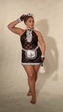 Plus Size Women's See-Through Sexy Maid Cosplay Lingerie Costume