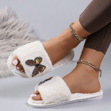 Women Fluffy Slide Sandals