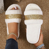 Women Fluffy Slide Sandals