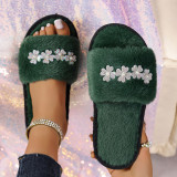 Women Fluffy Slide Sandals