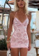 Women Summer Sequin Cami Mini Dress Sparkly Sexy Bodycon Dress