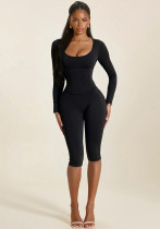 Women Detachable Waist Cincher Fitness Jumpsuit Women Detachable Waist Cincher Fitness Jumpsuit