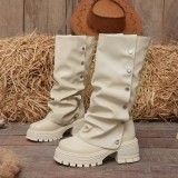 Women Autumn Winter Black Tall Boots