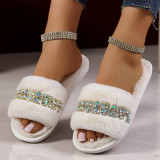 Women Fluffy Slide Sandals