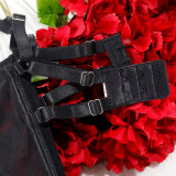 Women American Summer Embroidered Sexy V Neck Floral Boned Corset Lingerie