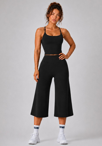 Women Cami Yoga Tank Top & Pant Fitness Two Piece Set