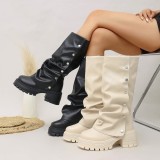 Women Autumn Winter Black Tall Boots