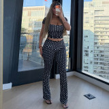 Women Sexy Short Sleeve Top & Pant Two Piece Set
