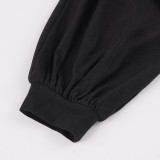 Women French V Neck Hollow Out Batwing Long Sleeve Bodycon Dress