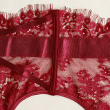 Women Shaping Lace Sexy Lingerie Two Piece Set