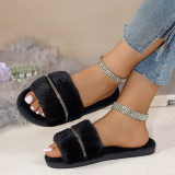 Women Fluffy Slide Sandals