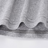 Women Sexy Backless Basic Casual Gray Cami Summer Top