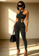 Women’s Sexy Polka Dot Print Strapless Halter Neck Tight Slim Jumpsuit