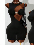 Women’s Embellished Asymmetrical One-Shoulder Ruched Stretch Slim Fit Top