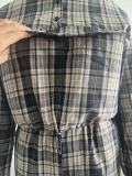 Women’s Striped Shirt Collar Long Sleeve Drawstring Waist Top and Pants Two-Piece Set