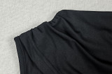 Women’s Summer Sexy Cutout Cropped Slit Sleeveless Maxi Dress