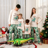 Autumn Winter Christmas Family Matching Printed Long Sleeve Top and Pants Set