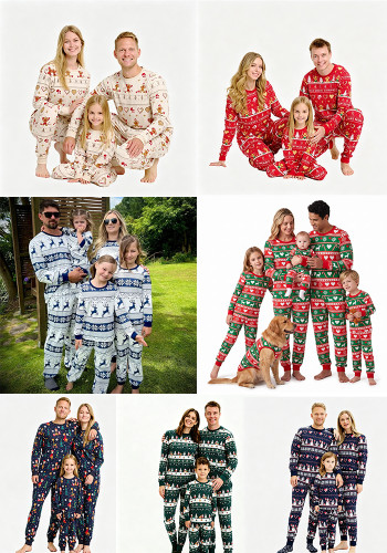 Christmas Family Matching Printed Pajama Set