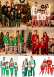 Autumn Winter Christmas Family Matching Christmas Tree Print Pajama Set for Three