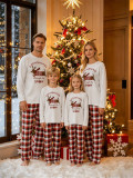 Christmas Family Matching Red and Green Striped Pajama Set for Women and Men