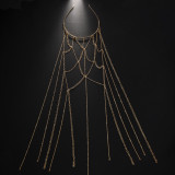 Women Mesh Headband Tassel Headband Chain Hair Accessories Headband
