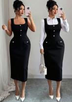 Women Summer Solid Spaghetti Strap Bodycon Dress Women Summer Solid Spaghetti Strap Bodycon Dress