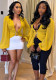 Women’s Fall Sexy Chic Deep V-Neck Ruched Puff Sleeve Slim Fit Blouse