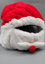 Women’s American-Style Plush Christmas Hat Outdoor Motorcycle Christmas Holiday Decorative Hat