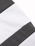 Women’s Color Block Fashion Loose Sports Striped Sweatshirt and Pants Two-Piece Set
