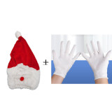 Women’s American-Style Plush Christmas Hat Outdoor Motorcycle Christmas Holiday Decorative Hat