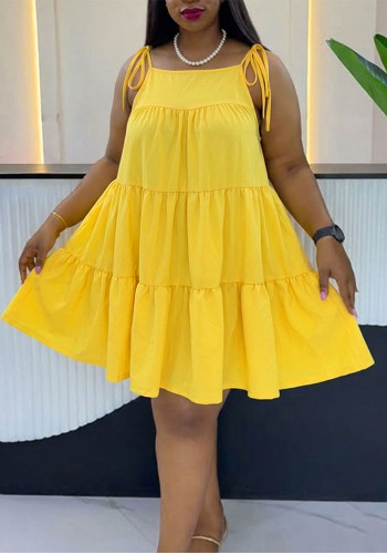 Women’s Summer Plus Size Casual Strap A-Line Dress