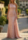Women’s Summer Fashion Elegant One-Shoulder Sleeveless Formal Party Long Dress