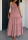 Women’s Summer Round Neck Elegant Chic Pleated A-Line Flare Dress