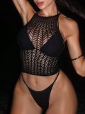 Women Beach Hollow-out Fishnet Beach Top