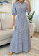 Women's Casual Elegant Slim Waist Button Belt Striped Shirt Dress