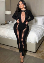 Women's Sexy Thin See Through Black Mesh Patchwork Nightclub Slim Fit Bodycon Long Sleeve Dress Women's Sexy Thin See Through Black Mesh Patchwork Nightclub Slim Fit Bodycon Long Sleeve Dress
