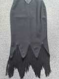 Women Fringe Sleeveless V Neck Cut Out Bodycon Dress