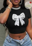 Women's Streetwear Graphic Print Cropped T Shirt