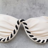 Women Solid Strapless Bikini Sexy Backless Two Piece Swimsuit