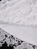 Plus Size Women African Lace Formal Party Dress