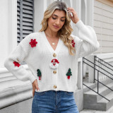 Women Christmas Autumn Winter Outerwear Knit Sweater